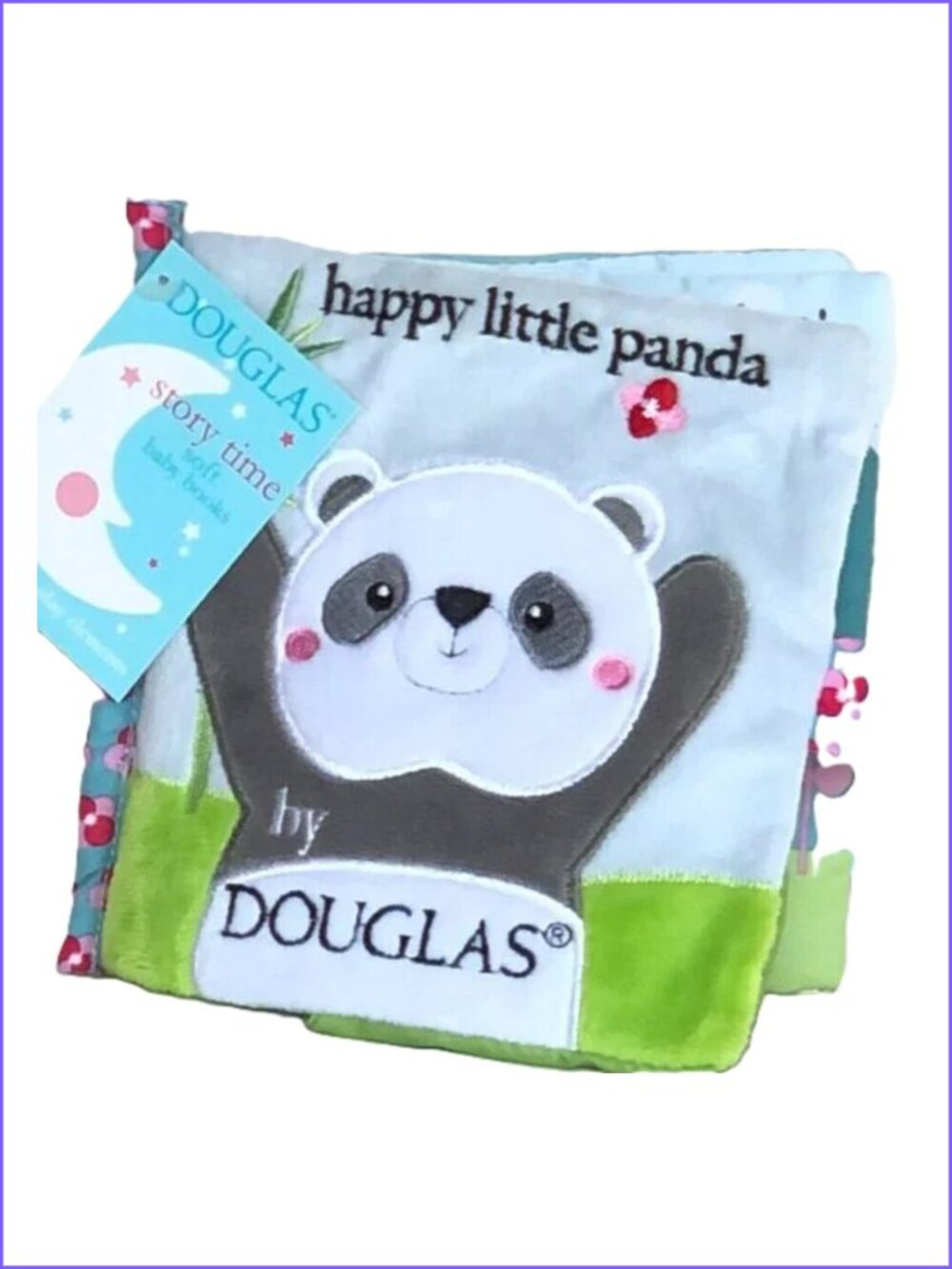 New w/ Tag-Douglas Baby Soft Plush Activity Book -Happy Little Panda